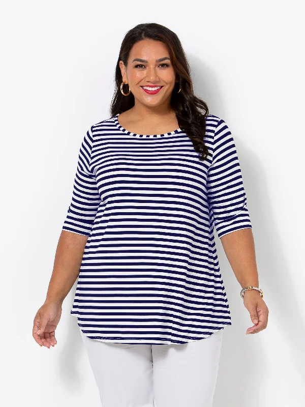 Navy Stripe Tee