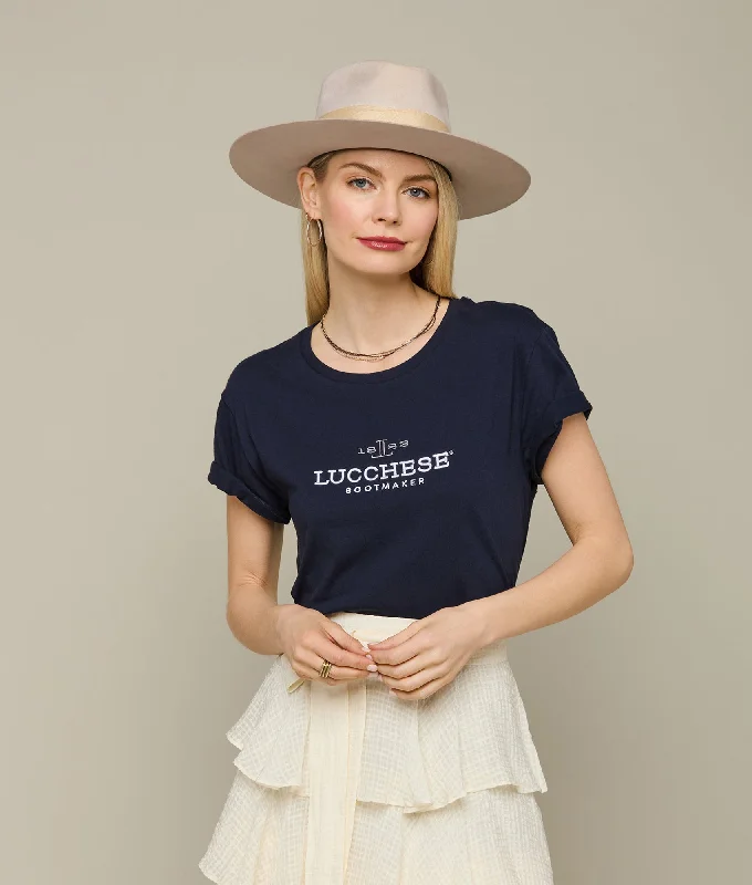 Women's Lucchese Classic Embroidered Tee :: Navy