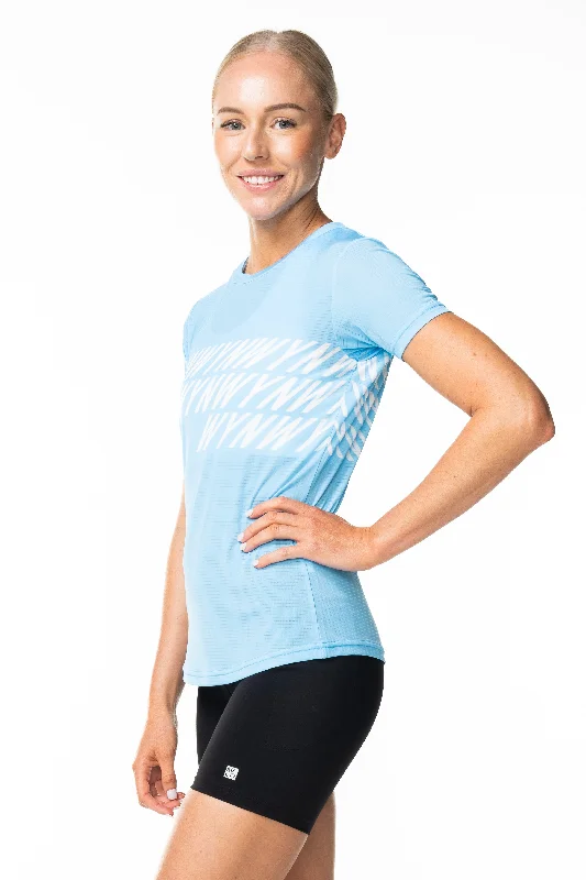 Women's WYN Active Fly Tee - Sky Blue